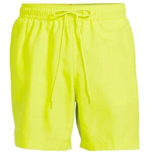 NWT George Mens Bright Yellow Swim Trunks Shorts 6 Inseam 2XL 44-46 Mesh
